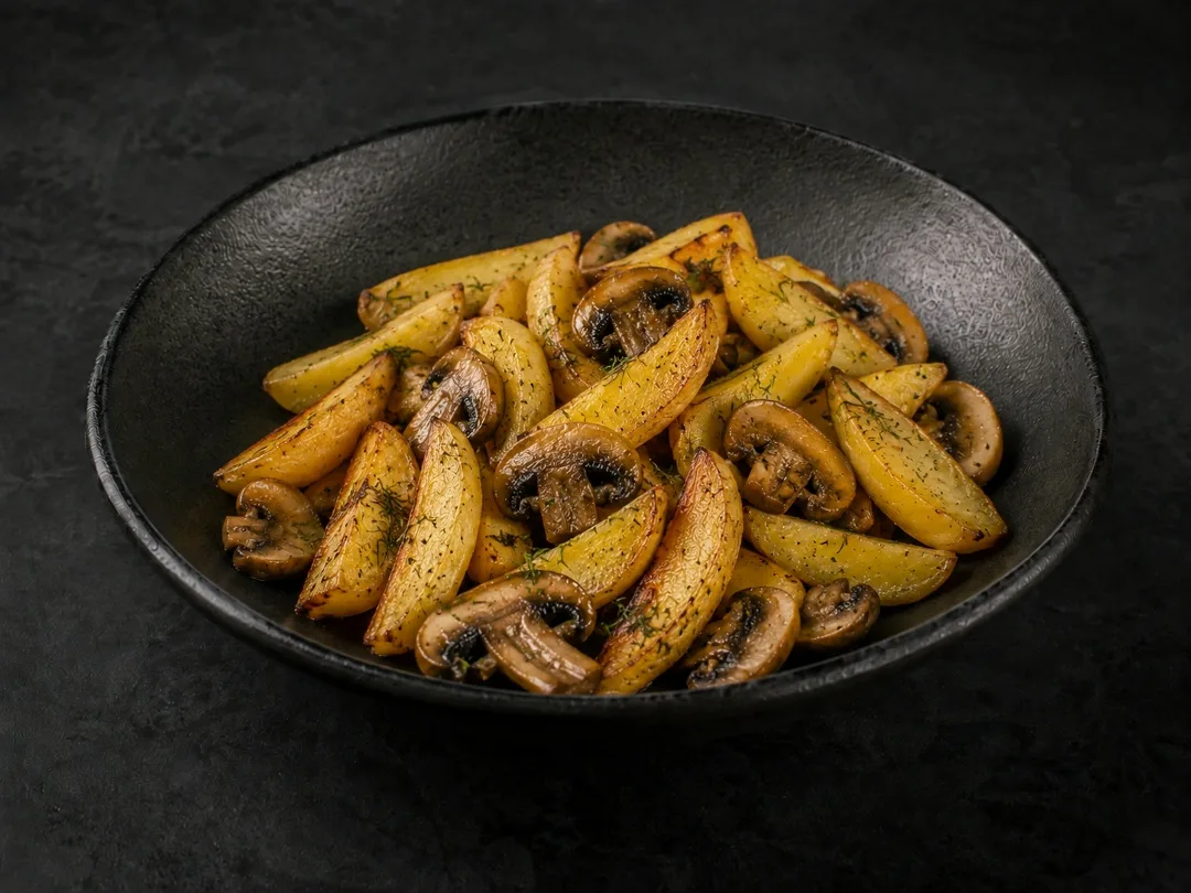 Картофель с грибами