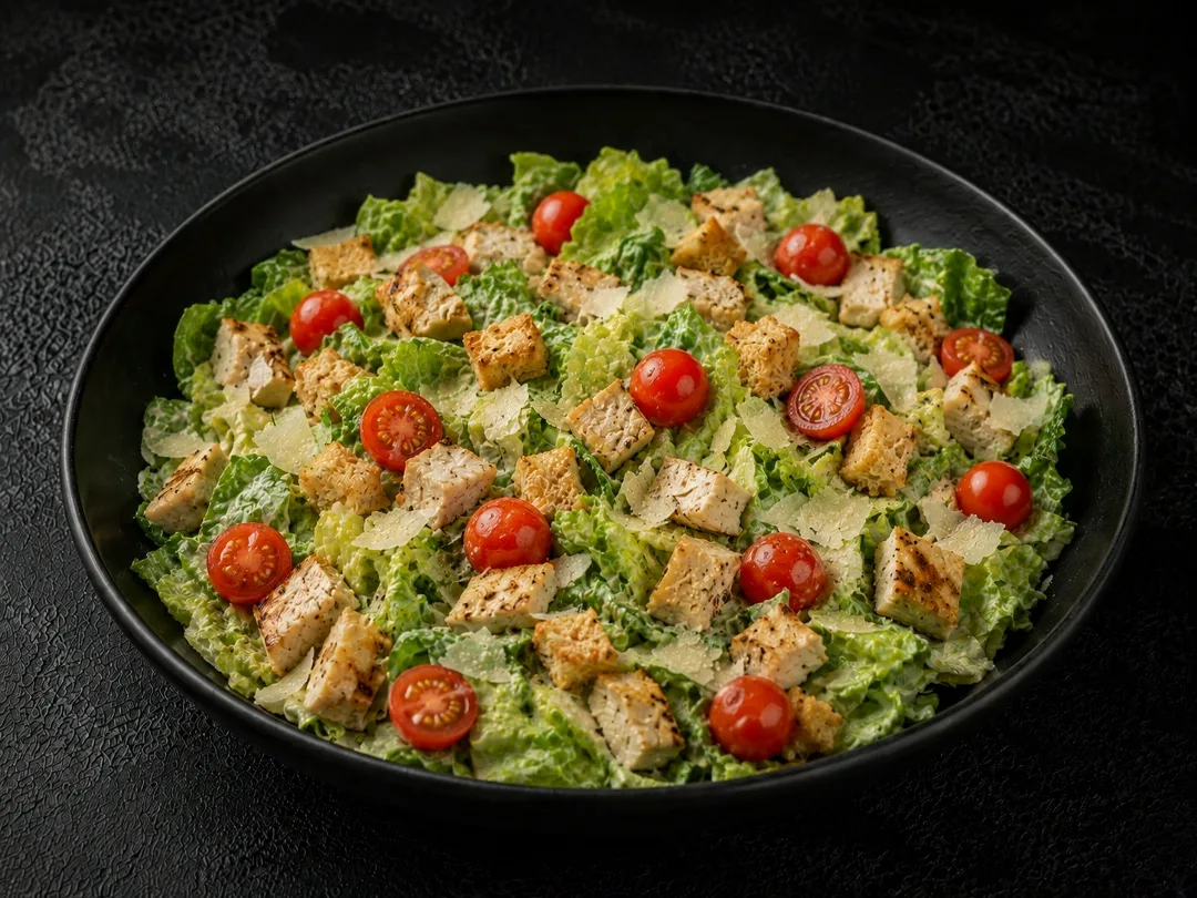Салат цезарь с курицей